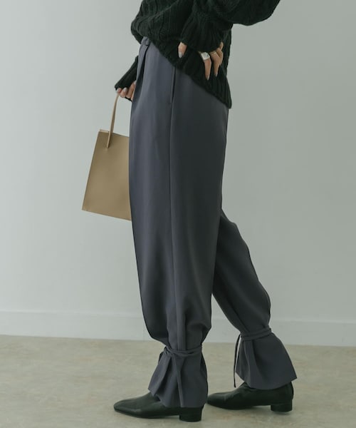 KBF+（ケービーエフプラス）の「KBF+ スソシボリパンツ∴（その他・レディース・L.BEIGE/DEEP PINK/CHARCOAL・36/38）」の14枚目の写真