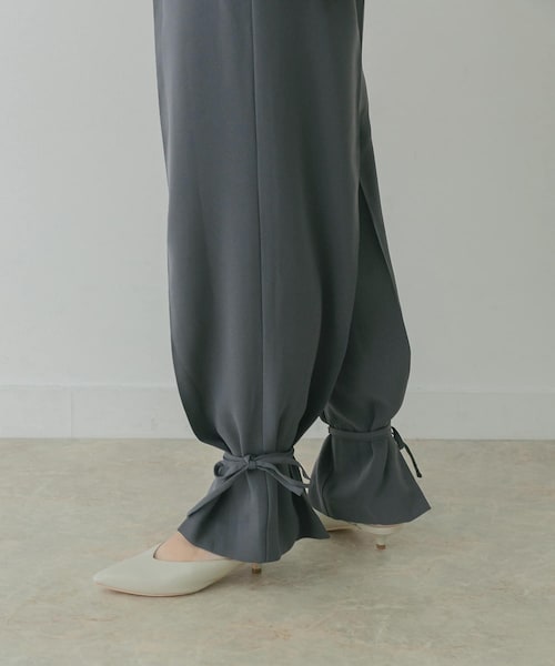 KBF+（ケービーエフプラス）の「KBF+ スソシボリパンツ∴（その他・レディース・L.BEIGE/DEEP PINK/CHARCOAL・36/38）」の18枚目の写真