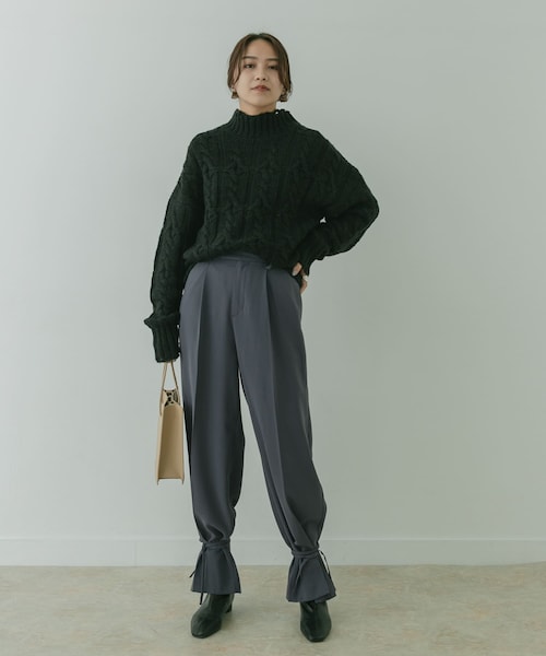 KBF+（ケービーエフプラス）の「KBF+ スソシボリパンツ∴（その他・レディース・L.BEIGE/DEEP PINK/CHARCOAL・36/38）」の16枚目の写真