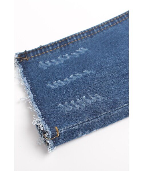 ORENDA(オレンダ)の「韓妞激瘦刷色破損修身牛仔褲(パンツ・レディース・淺藍/深藍・S/M/L)」の15枚目の写真