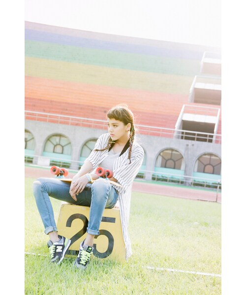 ORENDA(オレンダ)の「韓妞激瘦刷色破損修身牛仔褲(パンツ・レディース・淺藍/深藍・S/M/L)」の6枚目の写真