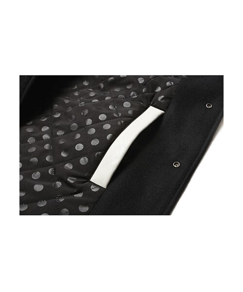 LIFUL MINIMAL GARMENTS.（ライフルミニマルガーメンツ）の「LIFUL SHEEP LEATHER STADIUM JACKET BLACK（ジャケット/アウター・メンズ・기타・S/M/L）」の3枚目の写真