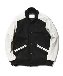 LIFUL MINIMAL GARMENTS. | LIFUL SHEEP LEATHER STADIUM JACKET BLACK(ジャケット/アウター)