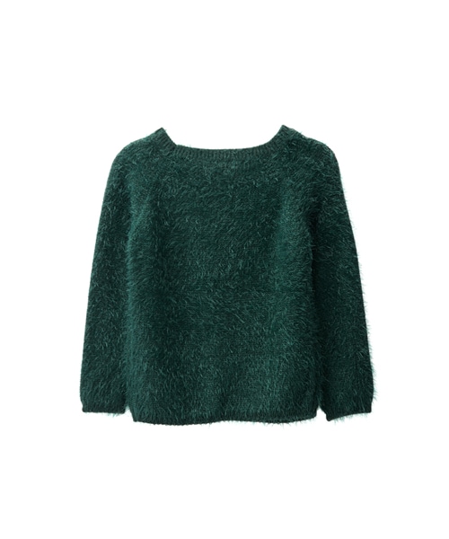 gracegift（グレースギフト）の「舒適感毛毛針織短版毛衣（トップス・レディース・深綠・F）」の2枚目の写真