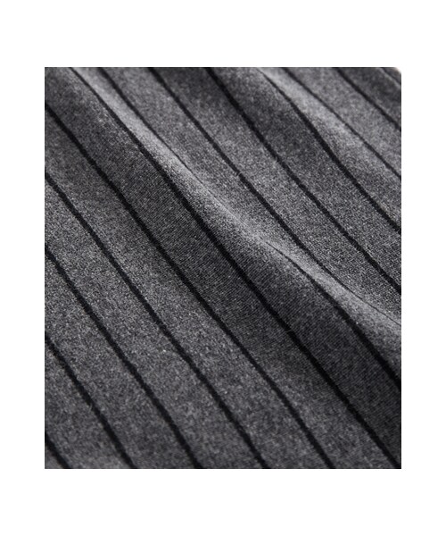 gracegift(グレースギフト)の「休閒配色 韓國直條紋毛料鉛筆裙(スカート・レディース・深藍/灰・F)」の4枚目の写真