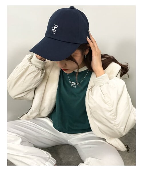 INGNI(イング)の「クロップド丈リンガー長袖Tシャツ(トップス・レディース・オフホワイト/クロ/クロ/オフホワイト/グリーン/オフホワイト・M)」の17枚目の写真