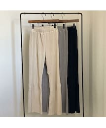 copine | プリーツソフトフレアパンツ(3color)(その他パンツ)