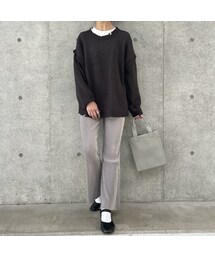 copine | プリーツソフトフレアパンツ(3color)(その他パンツ)