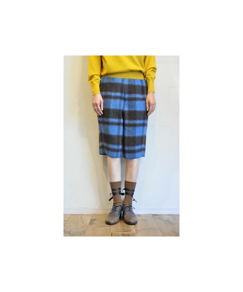 --(--)の「シャギーチェックハーフパンツ(その他パンツ・レディース・レッド/ブルー・one)」の2枚目の写真