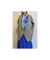 ダイヤモンドシェイプロングジャケット