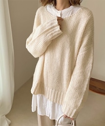 chocomee | ローゲージルーズニット(ニット/セーター)