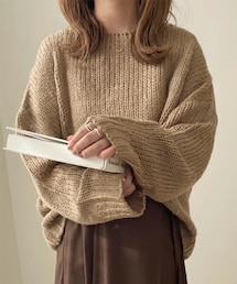 chocomee | ローゲージルーズニット(ニット/セーター)