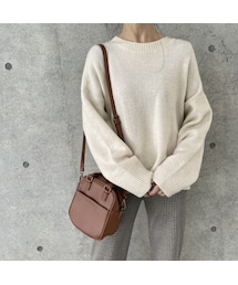 copine | 肩掛けニット付きシンプルニット(3color)(ニット/セーター)