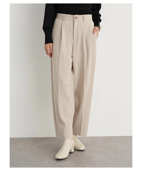 earth music&ecology(アースミュージックアンドエコロジー)の「ハイウエストタックストレートパンツ(パンツ・チャコールグレー/ピンク/ライトベージュ/ミント・S/M)」の17枚目の写真