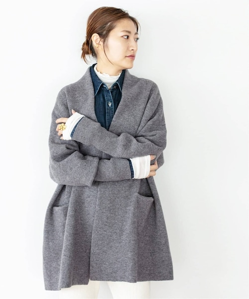 IENA(イエナ)の「《追加予約》ウールカシミヤガウンコート IENA(イエナ)の「《追加予約》ウールカシミヤガウンコート