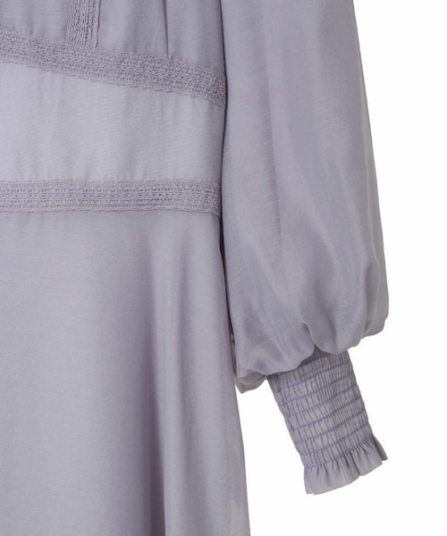 31 Sons de mode（トランテアン　ソン　ドゥ　モード）の「レース切替シアーワンピース（ワンピース/ドレス・レディース・ラベンダー/ベージュ・36/38）」の16枚目の写真