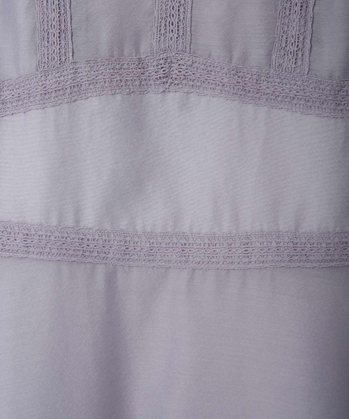 31 Sons de mode（トランテアン　ソン　ドゥ　モード）の「レース切替シアーワンピース（ワンピース/ドレス・レディース・ラベンダー/ベージュ・36/38）」の18枚目の写真