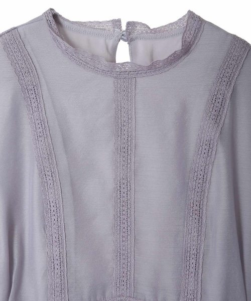 31 Sons de mode（トランテアン　ソン　ドゥ　モード）の「レース切替シアーワンピース（ワンピース/ドレス・レディース・ラベンダー/ベージュ・36/38）」の14枚目の写真