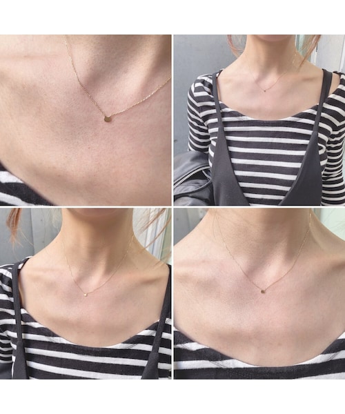 pinacoteca（ピナコテーカ）の「ピナコテーカ 751 チビネコ イニシャル ナンバー ネックレス（ネックレス・レディース・ゴールド・40cm）」の2枚目の写真