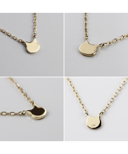 pinacoteca（ピナコテーカ）の「ピナコテーカ 751 チビネコ イニシャル ナンバー ネックレス（ネックレス・レディース・ゴールド・40cm）」の3枚目の写真