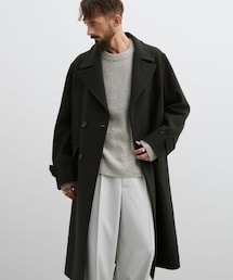 LIDNM | Super140s OFFICER COAT(チェスターコート)