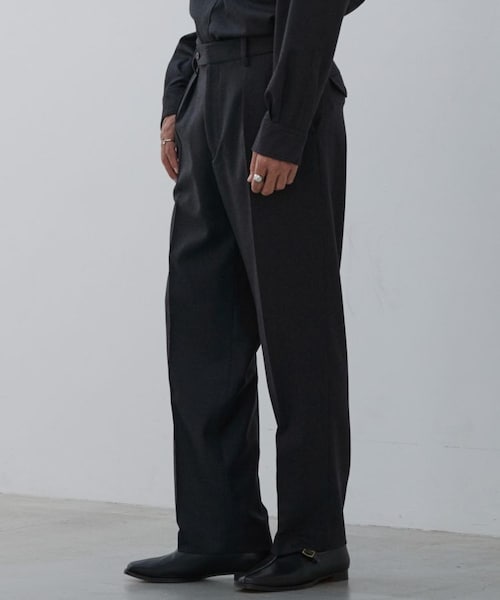 LIDNM（リドム）の「Super100s STRAIGHT TROUSERS（スラックス・メンズ・グレー/ブラック・S/M/L）」の7枚目の写真