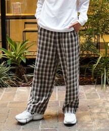 HEYUMM（ヘユム）の「HEYUMM チェックワイドストレートイージーパンツ（その他）」