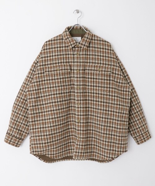 URBAN RESEARCH Sonny Label（アーバンリサーチサニーレーベル）の「チェックCPOシャツブルゾン（その他・メンズ・オレンジ系/ベージュ系・M/L）」の19枚目の写真