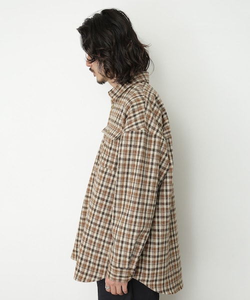 URBAN RESEARCH Sonny Label（アーバンリサーチサニーレーベル）の「チェックCPOシャツブルゾン（その他・メンズ・オレンジ系/ベージュ系・M/L）」の11枚目の写真