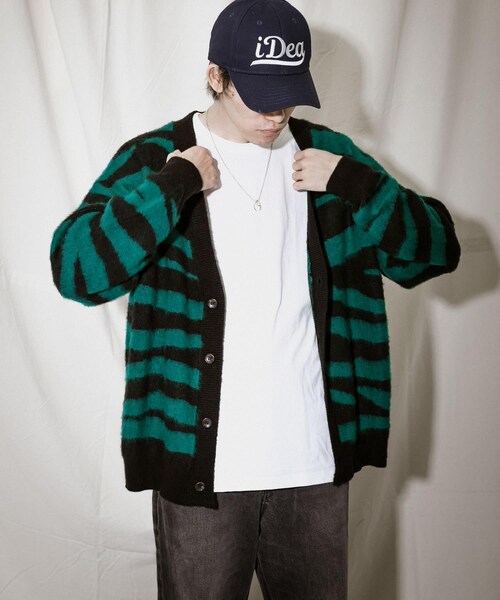 URBAN RESEARCH iD オーバーサイズVネックカーディガン
