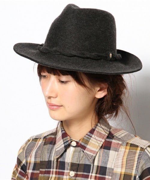 専用！ヘレンカミンスキー☆黒　ハット　帽子　中折帽 値下げ！ヘレンカミンスキー黒 ハット 帽子 中折帽｜レディース