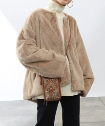 COLONY 2139 | フェイクファーノーカラーブルゾン(ブルゾン)