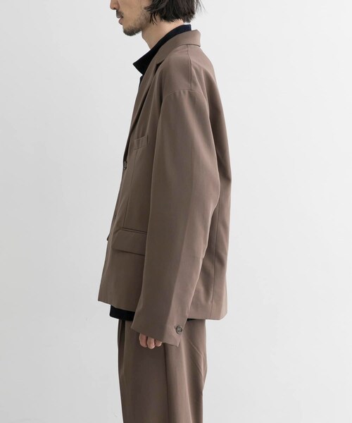 URBAN RESEARCH ID（アーバンリサーチ アイディー）の「URBAN RESEARCH iD T/R單扣西裝外套（ジャケット/アウター・メンズ・炭灰色/棕色・M/L）」の6枚目の写真