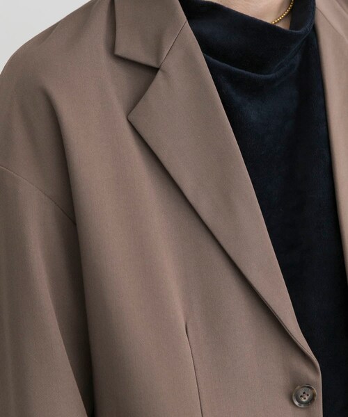 URBAN RESEARCH ID（アーバンリサーチ アイディー）の「URBAN RESEARCH iD T/R單扣西裝外套（ジャケット/アウター・メンズ・炭灰色/棕色・M/L）」の8枚目の写真