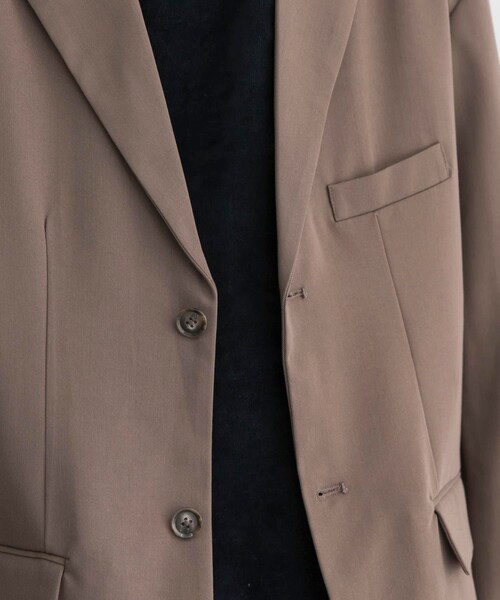 URBAN RESEARCH ID（アーバンリサーチ アイディー）の「URBAN RESEARCH iD T/R單扣西裝外套（ジャケット/アウター・メンズ・炭灰色/棕色・M/L）」の9枚目の写真
