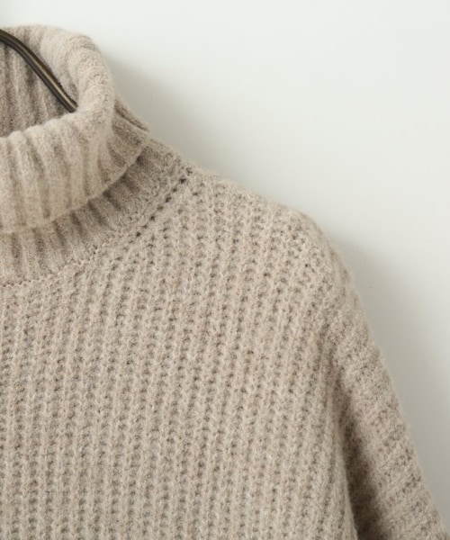 ENsMOL.（エンスモール）の「ボリューム袖ニットワンピース（ワンピース/ドレス・レディース・ベージュ/ブラウン・FREE）」の8枚目の写真