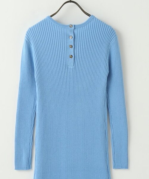 ENsMOL.（エンスモール）の「バックヘンリーニットロングワンピース（ワンピース/ドレス・レディース・サックス/ベージュ/チャコールグレー・FREE）」の11枚目の写真