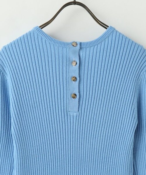 ENsMOL.（エンスモール）の「バックヘンリーニットロングワンピース（ワンピース/ドレス・レディース・サックス/ベージュ/チャコールグレー・FREE）」の12枚目の写真