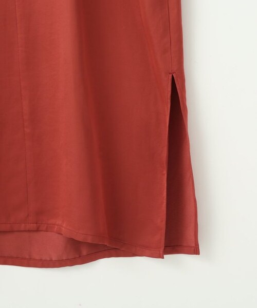 ENsMOL.（エンスモール）の「サテンキャミワンピース（ワンピース/ドレス・レディース・黒/テラコッタ・S/XS）」の12枚目の写真