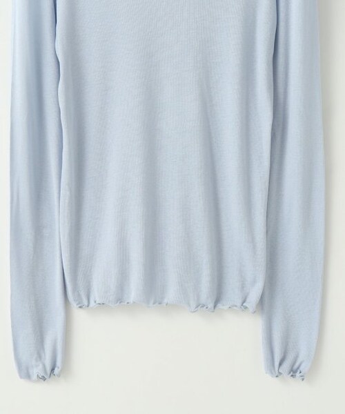 ENsMOL.（エンスモール）の「シアーハイネックプルオーバー（トップス・レディース・黒/サックス/オフ白・FREE）」の9枚目の写真