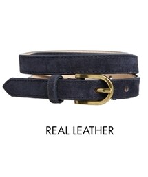 American Apparel | American Apparel Skinny Suede Belt - Navy(ベルト)
