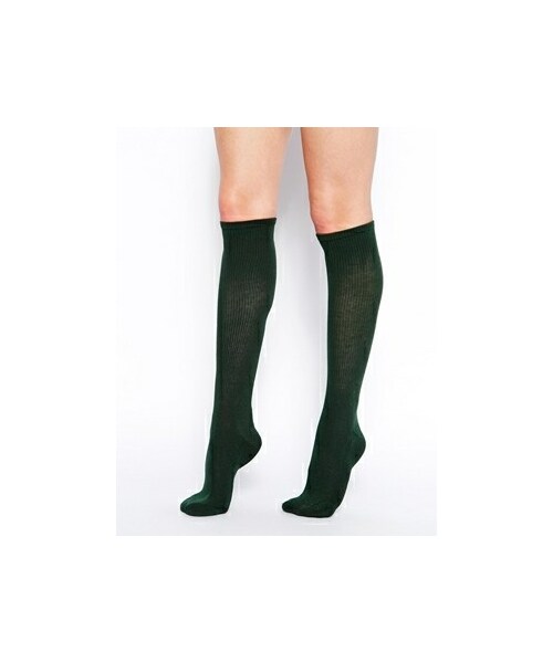 American Apparel（アメリカンアパレル）の「American Apparel Knee High Socks Forest