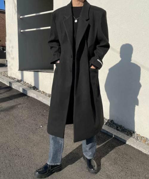 D Mens By Dholic ディーメンズ の Mrjason ウール混バックピンタックコート チェスターコート Wear