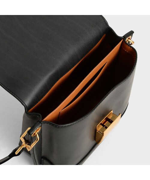 CHARLES & KEITH(チャールズ & キース)の「【2021 WINTER 新作】メタリック プッシュロッククロスボディバッグ / Metallic Push-Lock Crossbody Bag (Black)(その他・レディース・Black・M/FREE)」の5枚目の写真