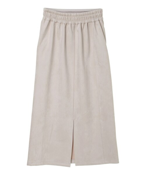 Green　Parks（グリーンパークス）の「・ELENCARE DUE スエードポンチナロースカート（スカート・アイボリー/チャコールグレー/モカ・F）」の14枚目の写真