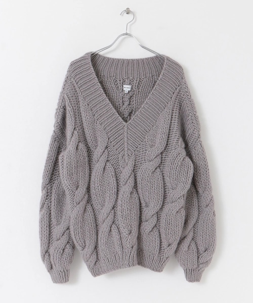 別注】MIRSTORES×ROSSO HAND MADE V-NECK SWEATER