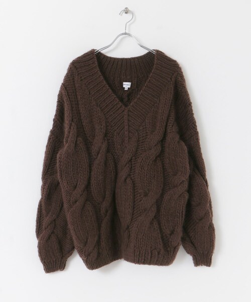 別注】MIRSTORES×ROSSO HAND MADE V-NECK SWEATER