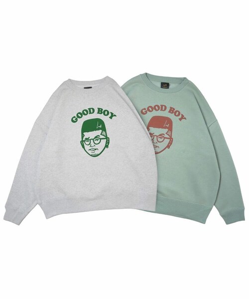 Leyline（レイライン）の「Good boy sweat（スウェット・レディース・グレー/グリーン・M/L/XL）」の3枚目の写真