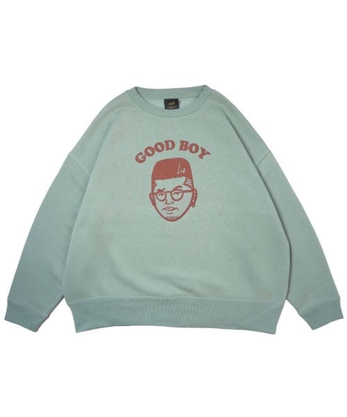 Leyline（レイライン）の「Good boy sweat（スウェット・レディース・グレー/グリーン・M/L/XL）」の2枚目の写真