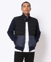 g-stage（ジーステージ）の「g-stage/ジーステージ/LANATECニットコンビブルゾン（その他・メンズ）」